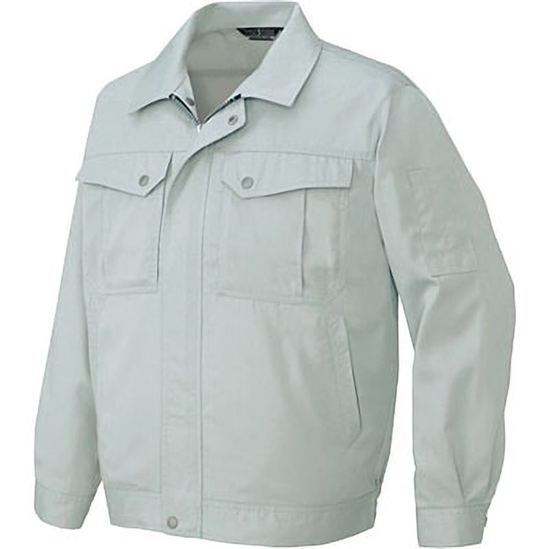 AZ5660 AZ-5660 ピュアストリーム 長袖サマーブルゾン(春夏用) アイトス 帯電防止 バーバリー シルバーグレー色 M着丈64cm