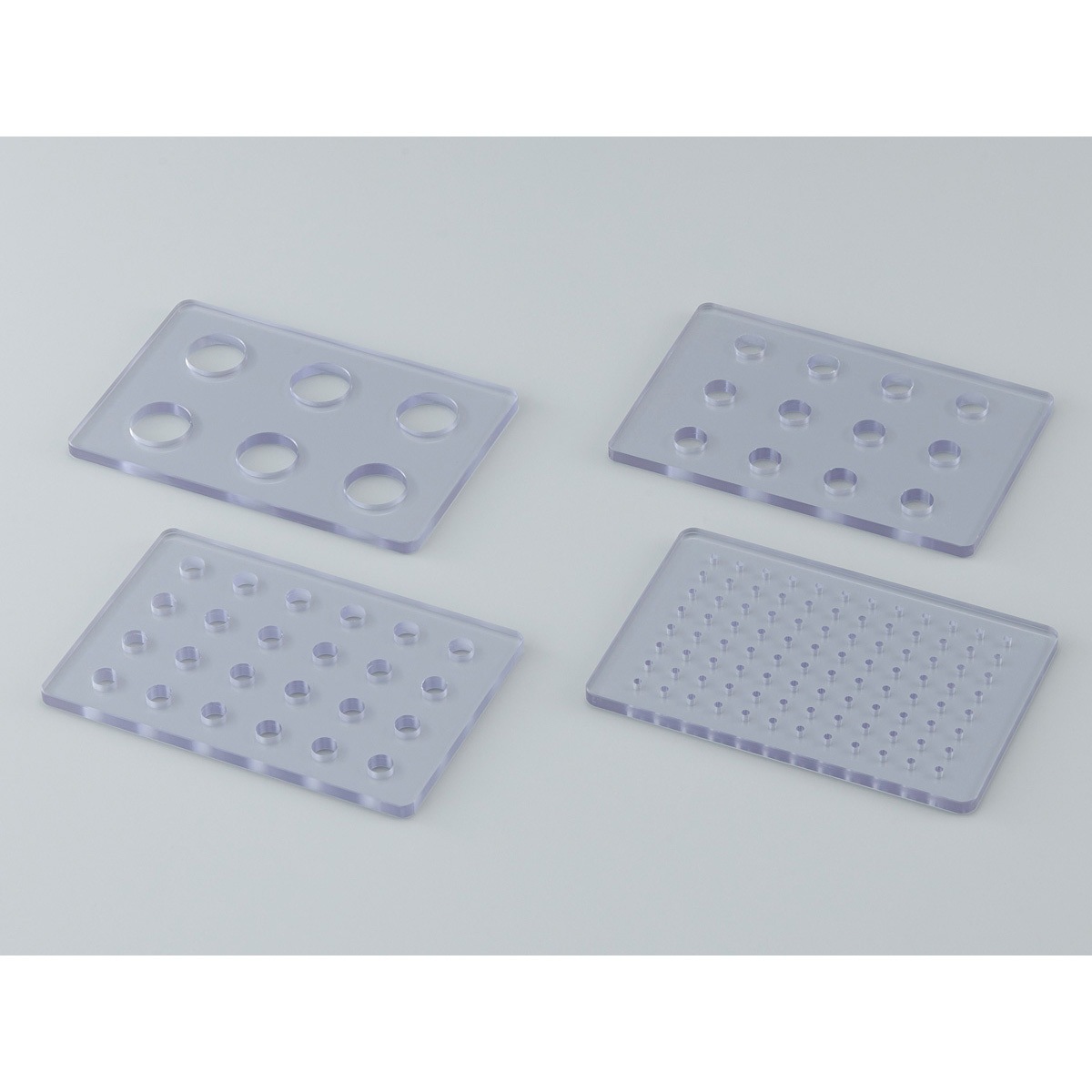 28499 iP-TECウェルプレートカバー用押さえ板 12ウェル用 サンプラテック 寸法128×85×5mm 1組