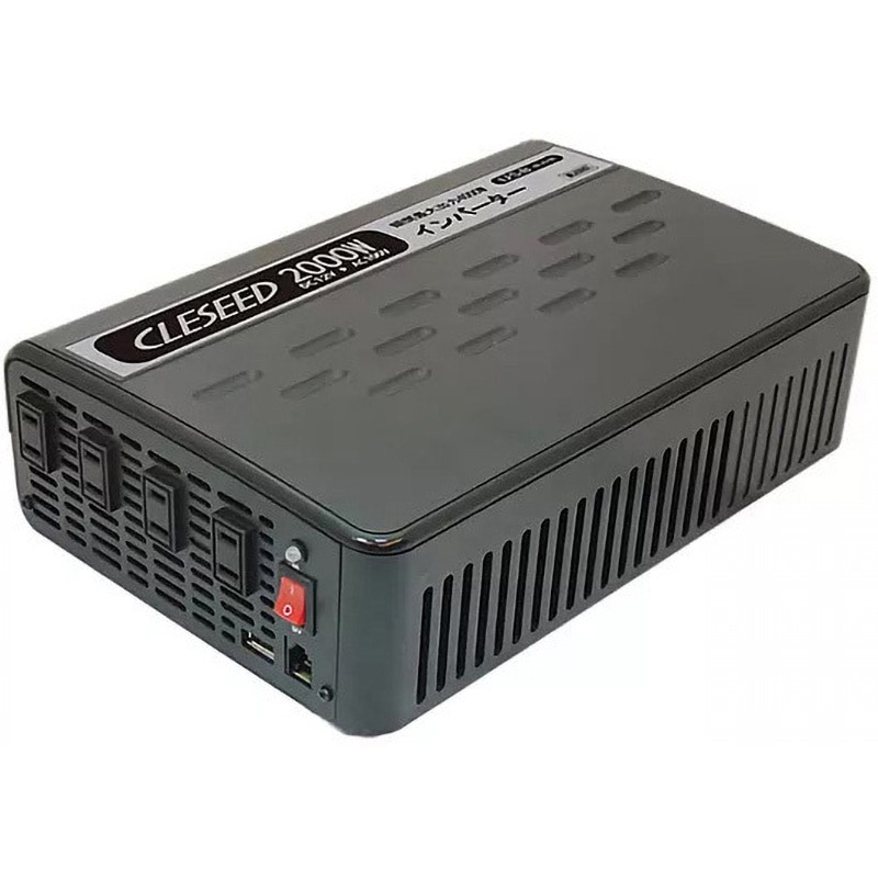 MG2000TR 矩形波インバーター Sシリーズ CLEZEED(クレジード) 出力電圧AC100V 定格出力1800W 入力電圧DC12V   MG2000TR