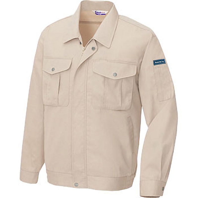 AZ590 AZ-590 ベストT/C 長袖サマーブルゾン(春夏用) アイトス 帯電防止 バーバリー ベージュ色 LL着丈68cm