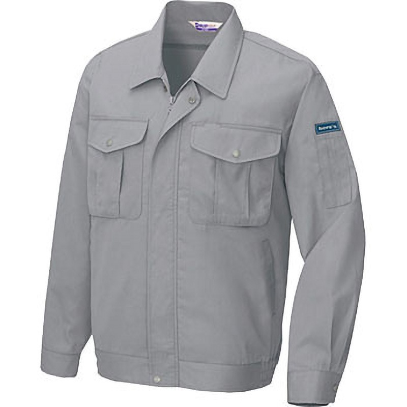 AZ590 AZ-590 ベストT/C 長袖サマーブルゾン(春夏用) アイトス 帯電防止 バーバリー グレー色 S着丈62cm