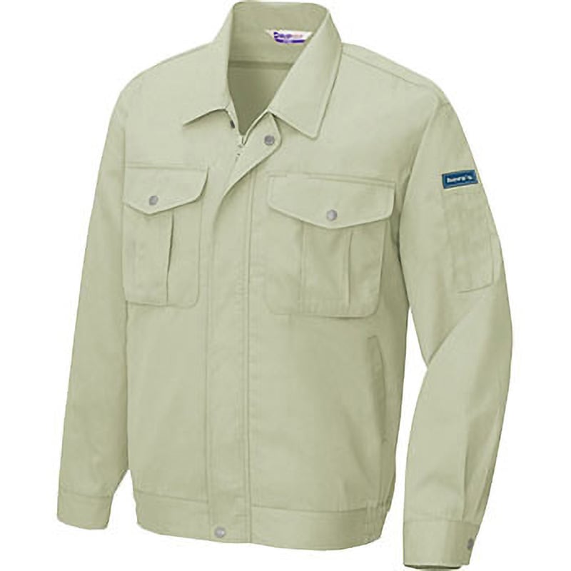 AZ590 AZ-590 ベストT/C 長袖サマーブルゾン(春夏用) アイトス 帯電防止 バーバリー アースグリーン色 4L着丈70cm