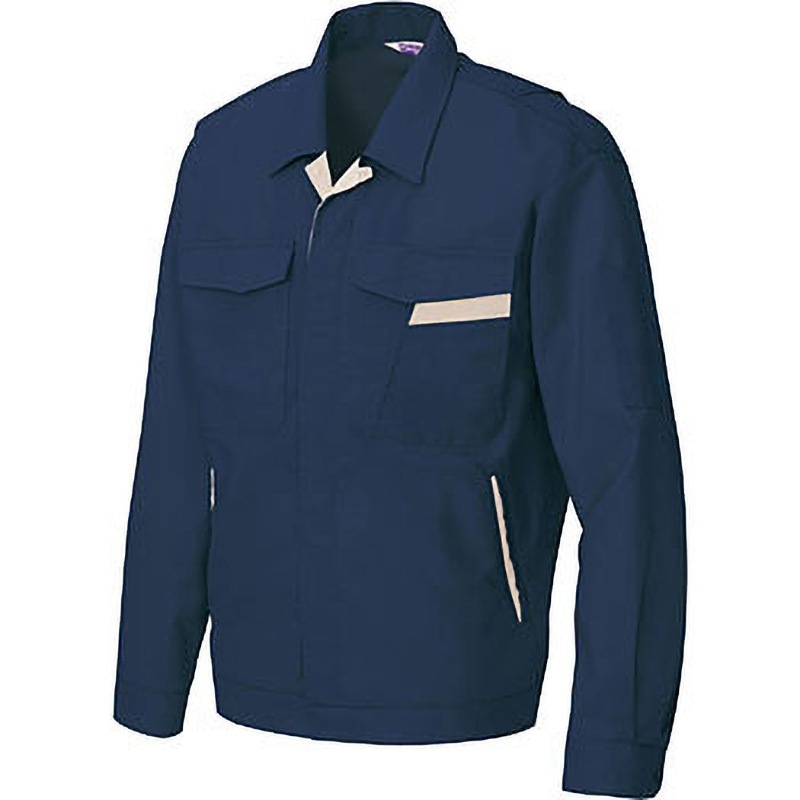 AZ961 AZ-961 ベストコットン 長袖サマージャンパー(春夏用) アイトス 綿100% シーティング ネイビー色 LL着丈68cm 5,598円