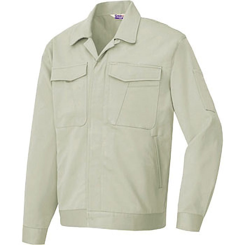 AZ777 AZ-777 ベストコットン 長袖ジャンパー(配色なし)(秋冬用) アイトス 名入れ可 綿100% ツイル アースグリーン色 L着丈66cm