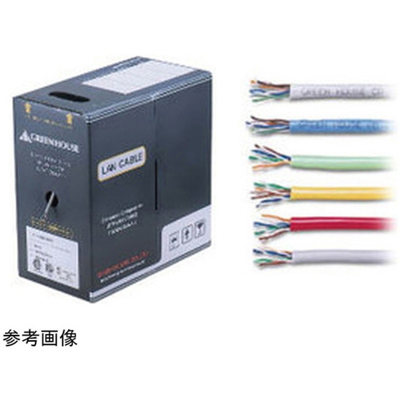 GH-CBES300MR 5e LANケーブル 300m 単線 コネクター無 GH-CBES300シリーズ 1個 グリーンハウス 【通販モノタロウ】 18,235円