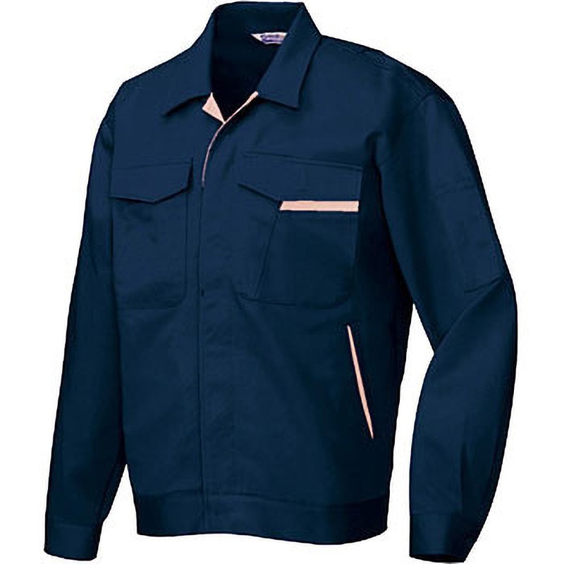 AZ770 AZ-770 ベストコットン 長袖ジャンパー(秋冬用) アイトス 名入れ可 綿100% ツイル ネイビー色 M着丈64cm 5,598円