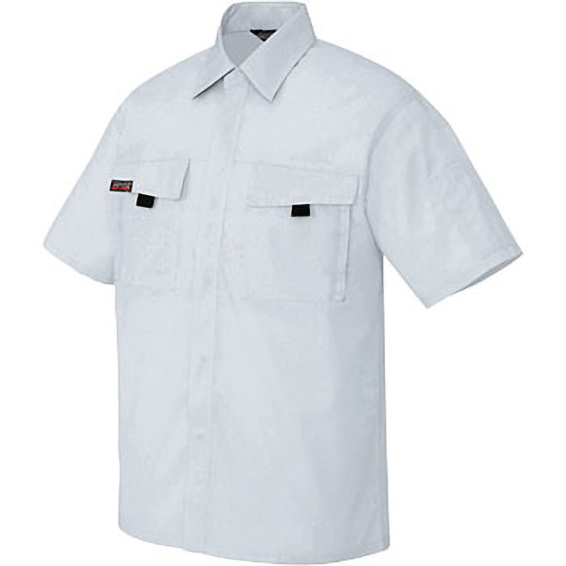 AZ5576 AZ-5576 ムービンカットEX 半袖シャツ(春夏用) アイトス 帯電防止 アフターペットバーバリー シルバーグレー色 サイズ3L着丈81cm