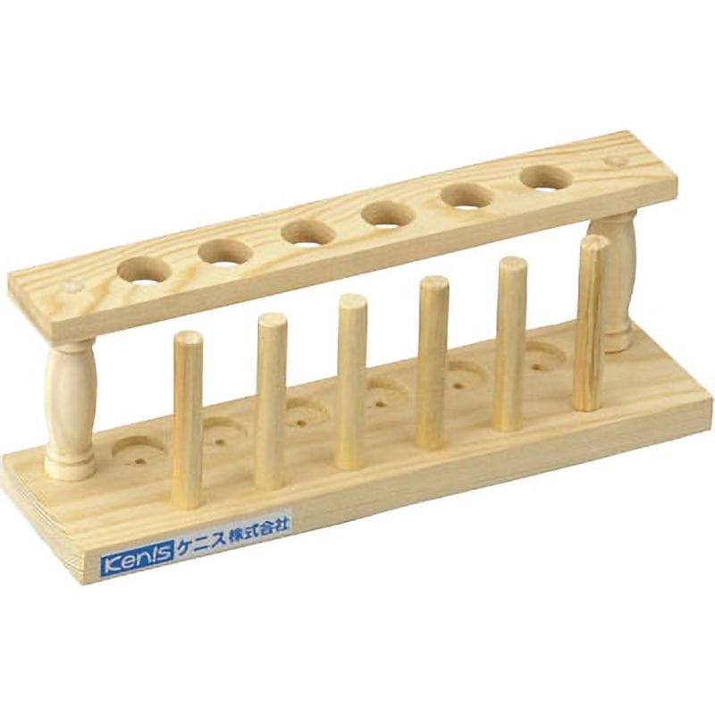 Y-6 木製試験管立 ケニス 適合試験管Φ18mm 1個 Y-6 - 【通販モノタロウ】