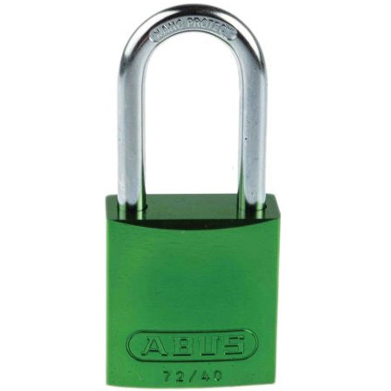 72/40HB40 Green Abus 安全用南京錠 パドロック アルミ、スチール 緑 1個 ABUS 【通販モノタロウ】