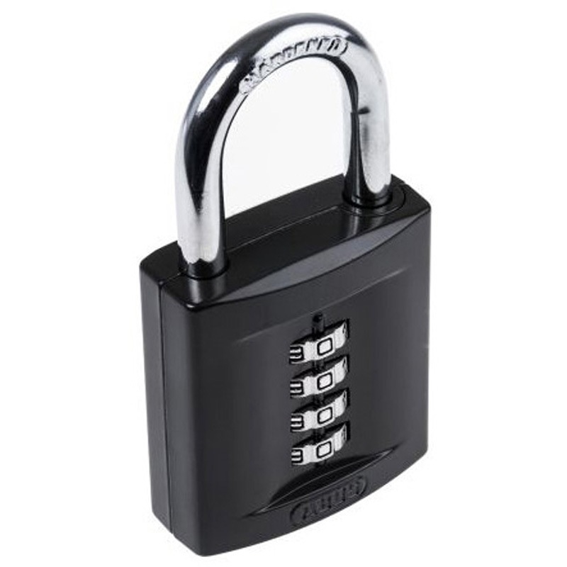 XR0158 50 Abus 組み合わせ南京錠 パドロック スチール 黒 1個 ABUS 【通販モノタロウ】