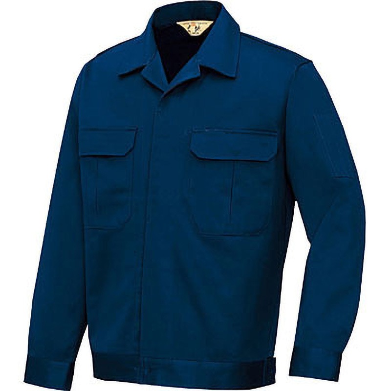 AZ650 AZ-650 大地 長袖ジャンパー(秋冬用) アイトス 名入れ可 綿100% ツイル ネイビー色 M着丈64cm