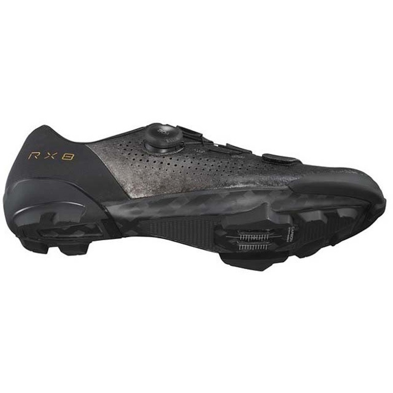 シマノ RX8 (SH-RX801) ブラック ワイドタイプ SPDシューズ SHIMANO