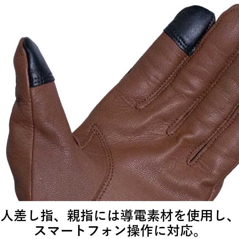 ID301BR/M ideal ID-301 GOAT レザーグローブ IDEAL ブラウン色 サイズ