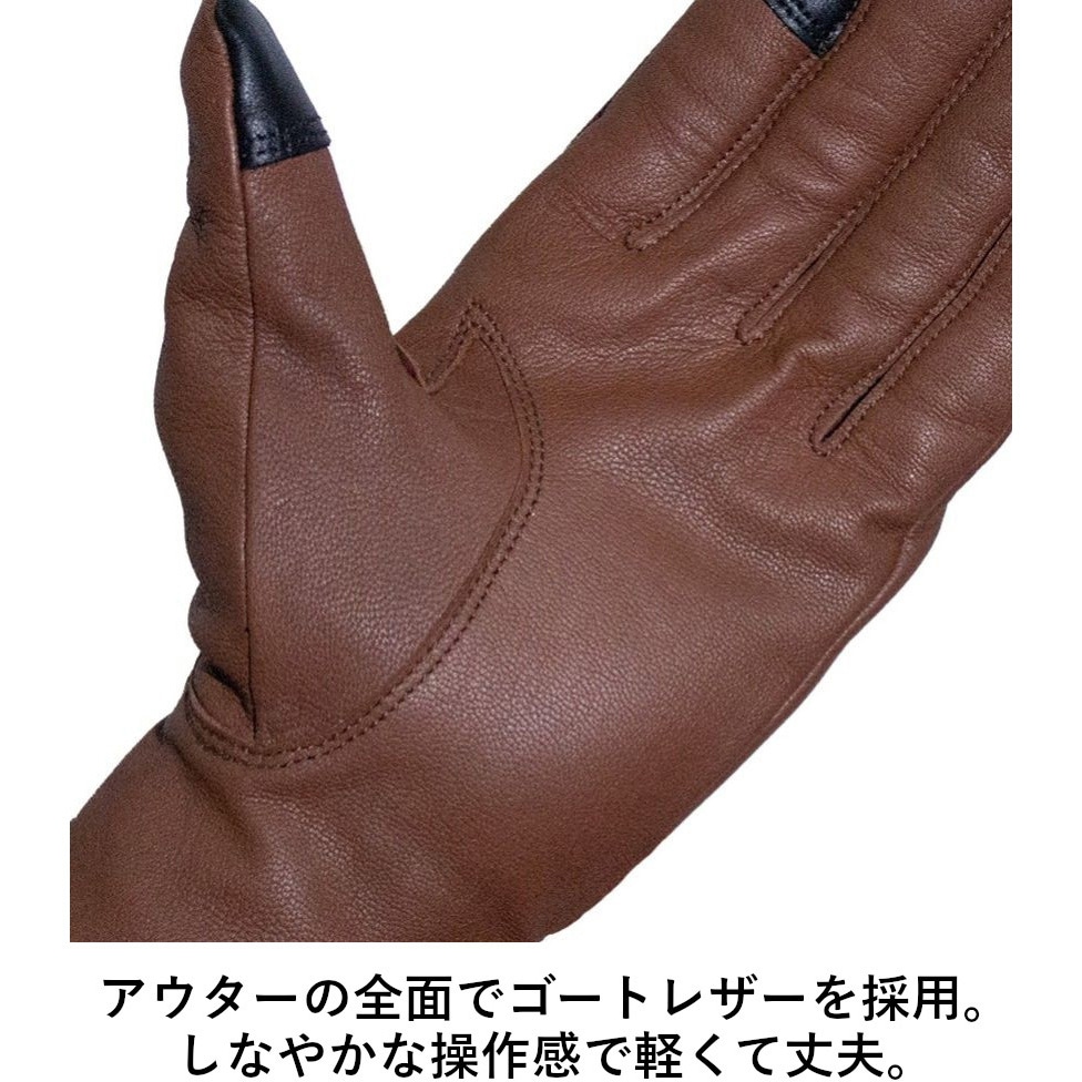 【極美品！】MAISON SPECIAL ピッグスエード×ゴートレザーグローブ ID301RD/L ideal ID-301 GOAT レザーグローブ IDEAL レッド色 サイズL