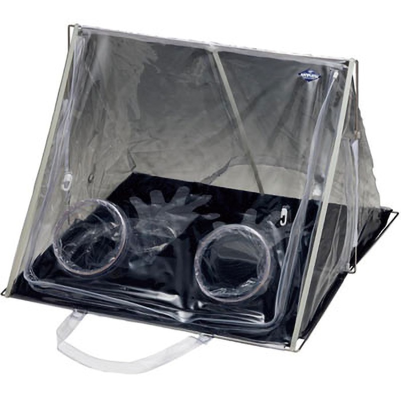 27001 モバイルラボスペース MBLS-2(キュービックタイプ) サンプラテック 寸法700×700×450mm