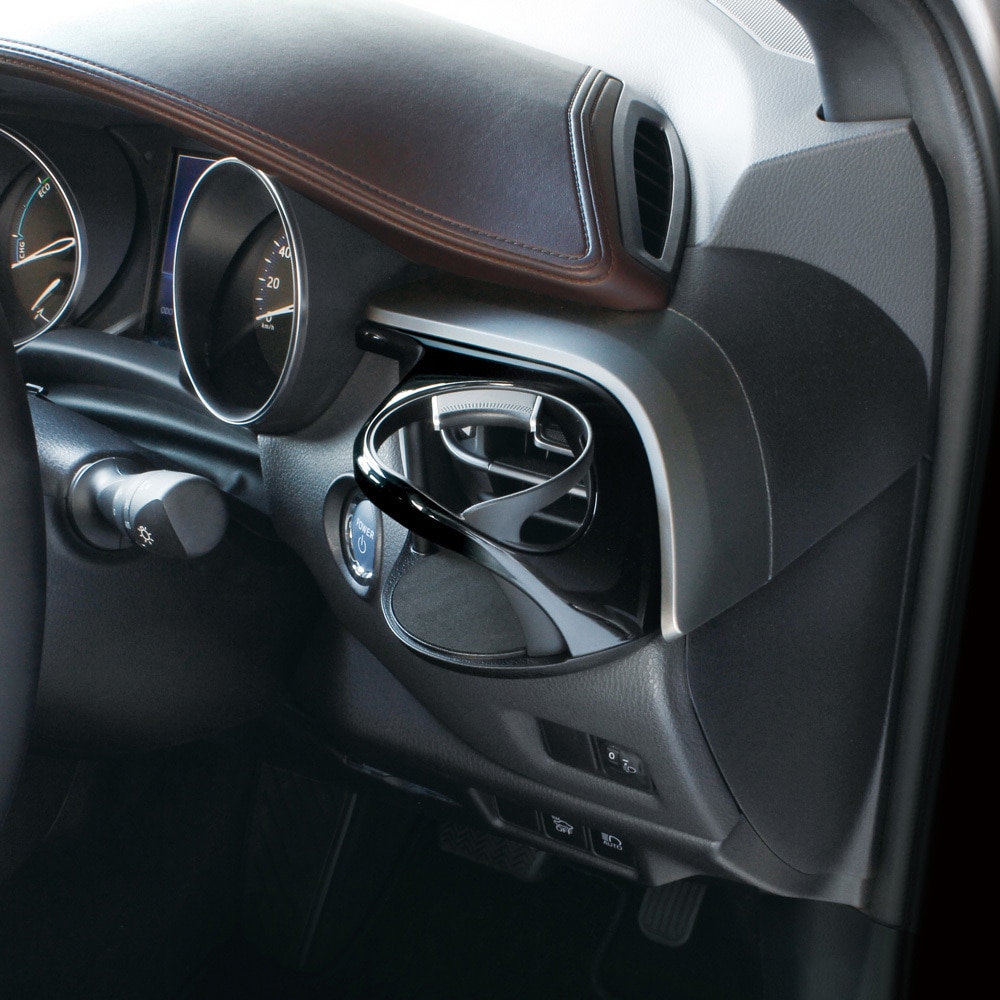 SY-C1 C-HR専用 エアコンドリンクホルダー 槌屋ヤック トヨタ ブラック