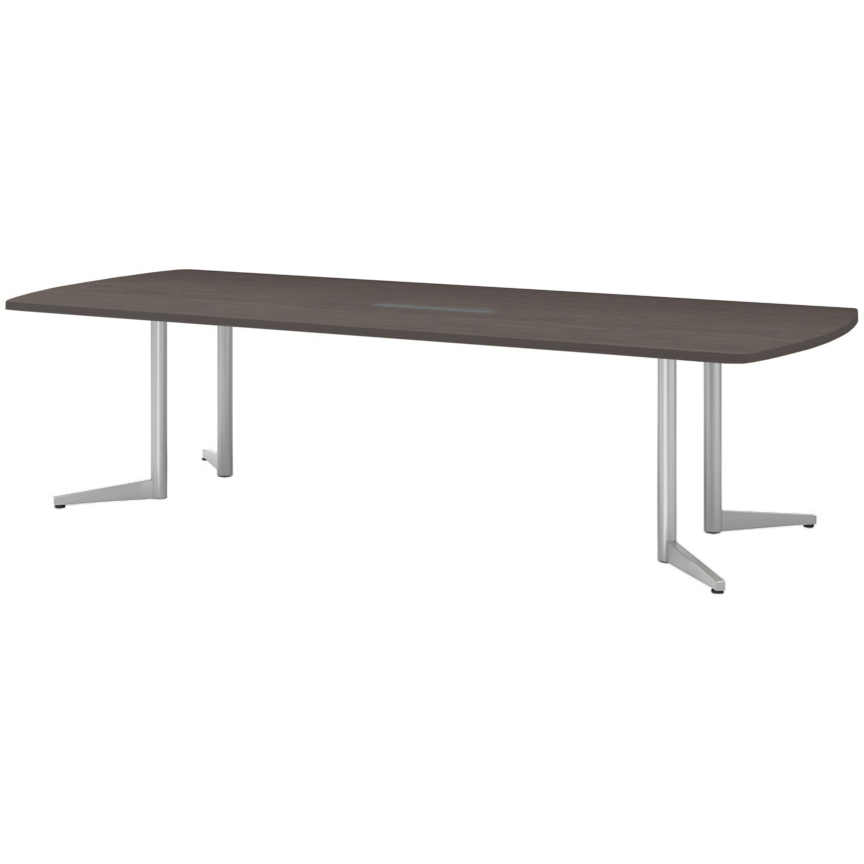 USV-S2812BW-DW ミーティングテーブル ニシキ工業 ワイヤリングBOXタイプ シルバー 高さ720mm幅2800mm奥行1200mm  USV-S2812BW-DW