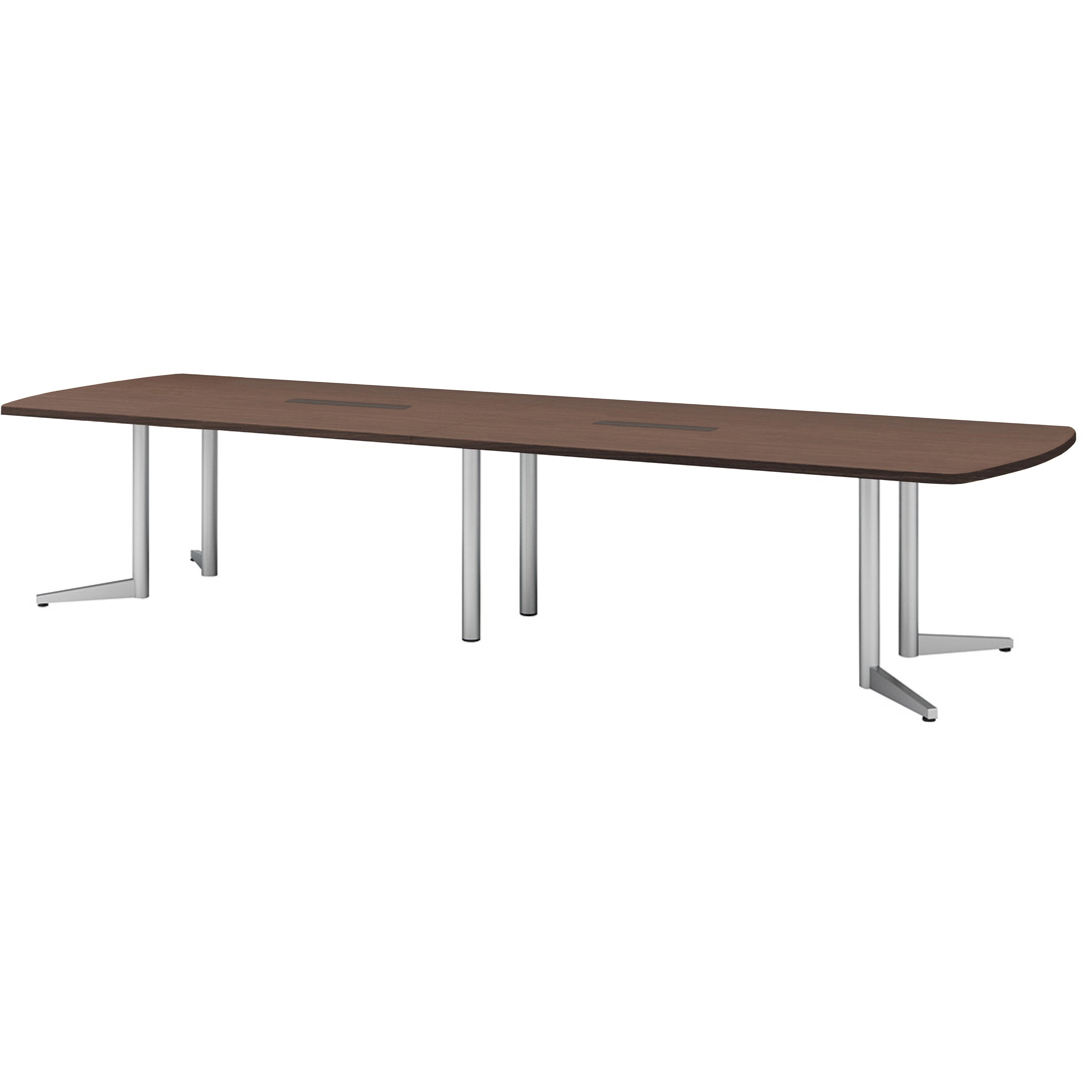 USV-S3612BW-WN ミーティングテーブル ニシキ工業 ワイヤリングBOXタイプ シルバー 高さ720mm幅3600mm奥行1200mm  USV-S3612BW-WN