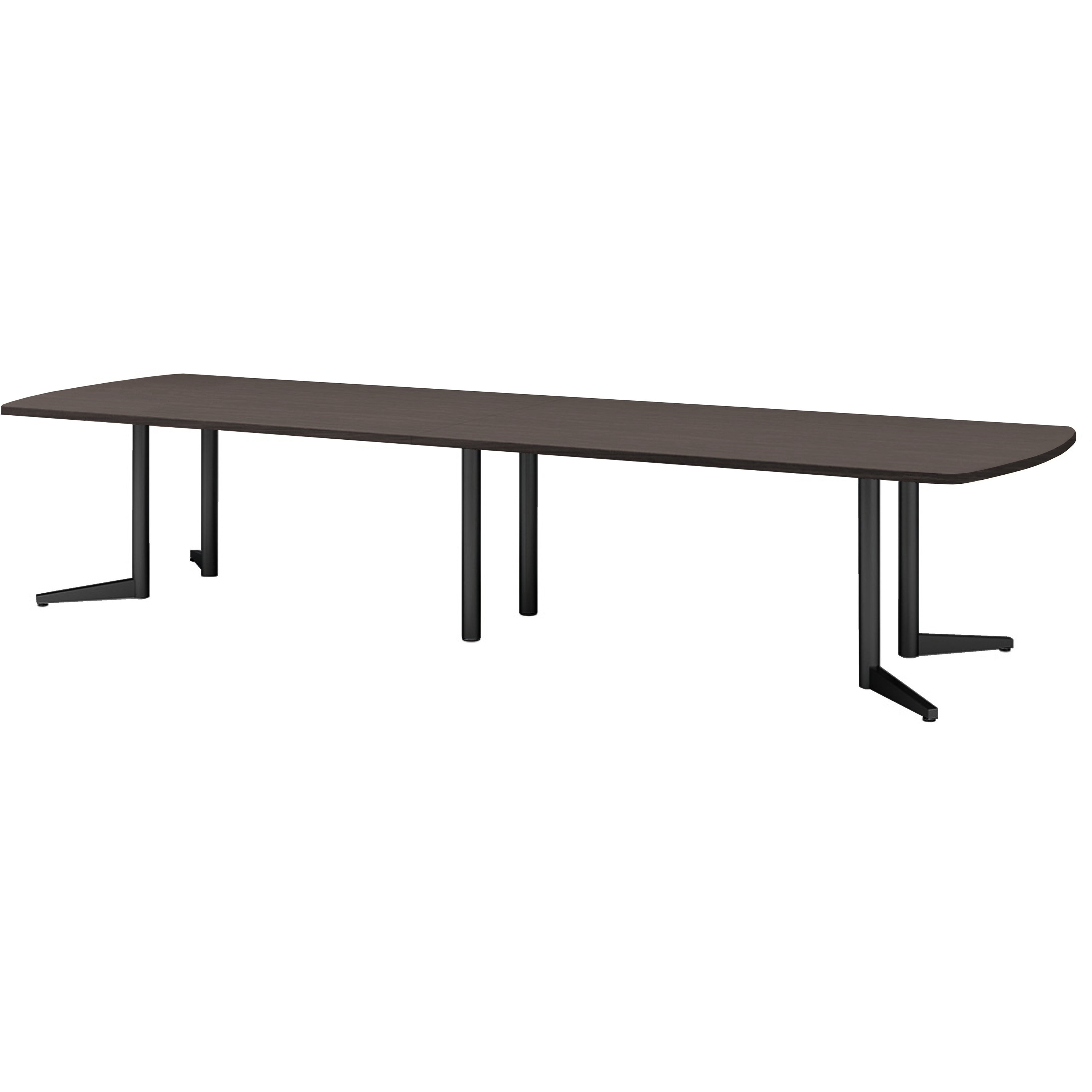 USV-B4012B-DW ミーティングテーブル ニシキ工業 スタンダードタイプ 組立式 ダークウッド色 ブラック  USV-B4012B-DW