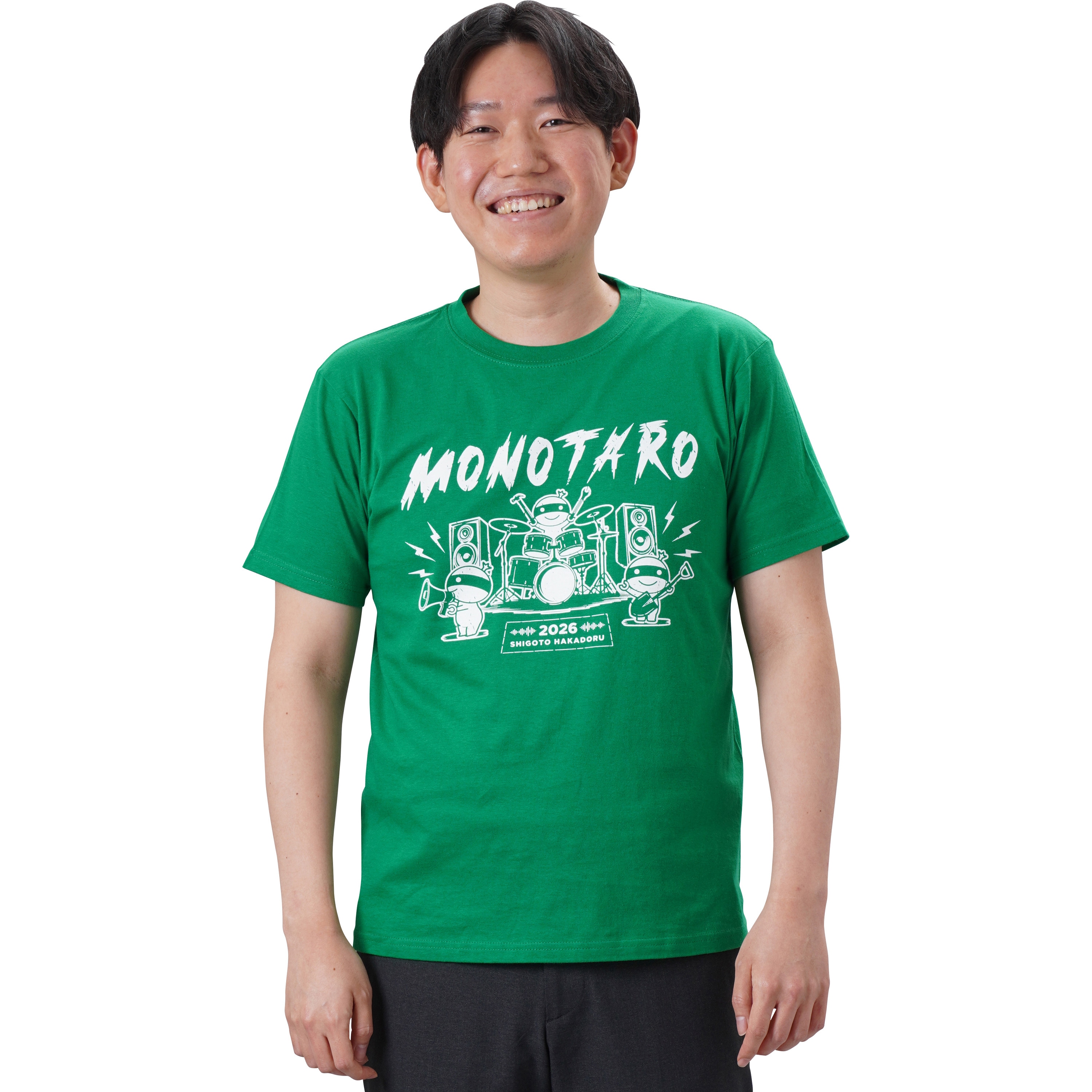 yam_tokyo ¥AM Tシャツ S グリーン MIKADO 完売品 人気 モノタロウTシャツ 2026 モノタロウ. 混率綿100% グリーン色 サイズM