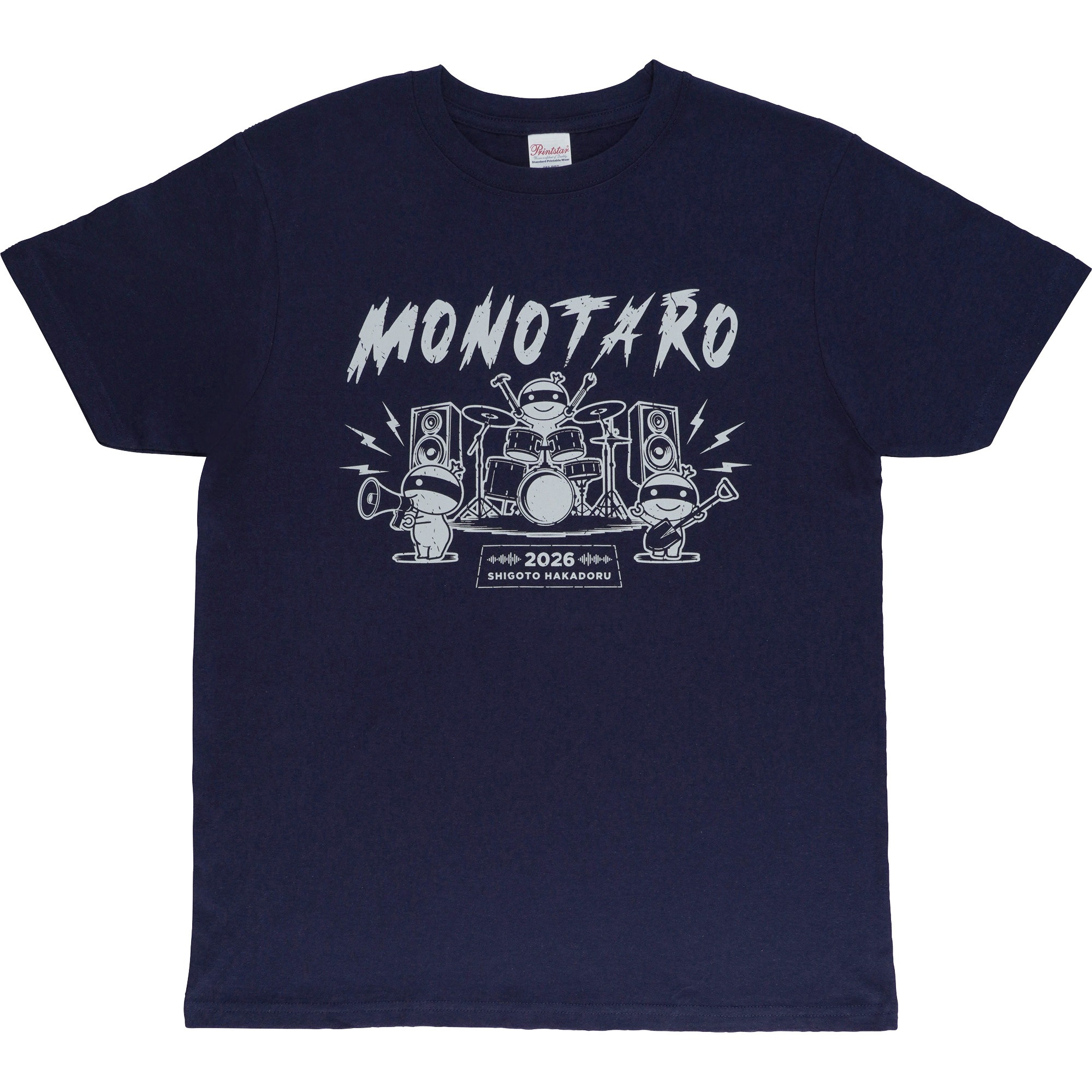 モノタロウTシャツ 2026 モノタロウ. 混率綿100% ネイビー色 サイズXL 