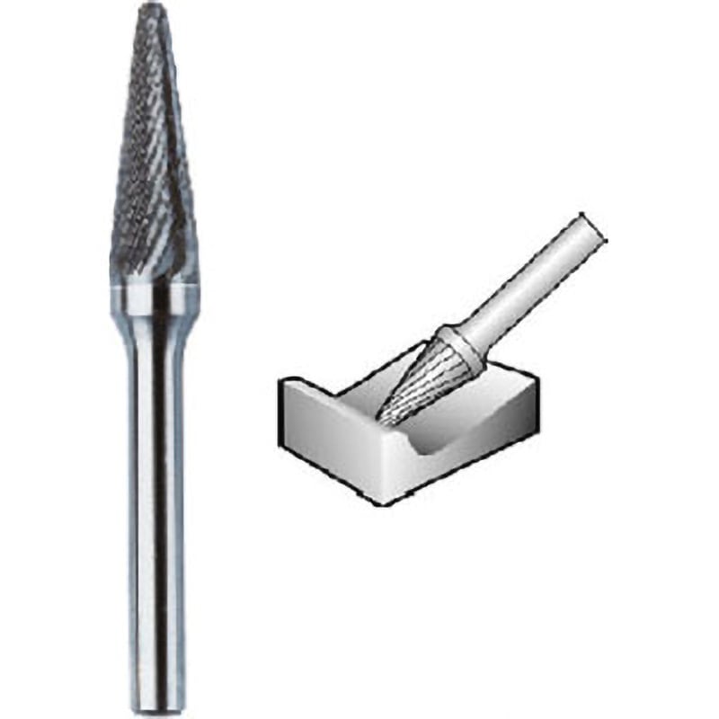 未使用★10個セット★ニューレジストン　超硬バー　TCBT9600D×2　TCBT9650D×8 TCBT9600D 超硬バー ニューレジストン ツクシ(dカット) 軸径6mm