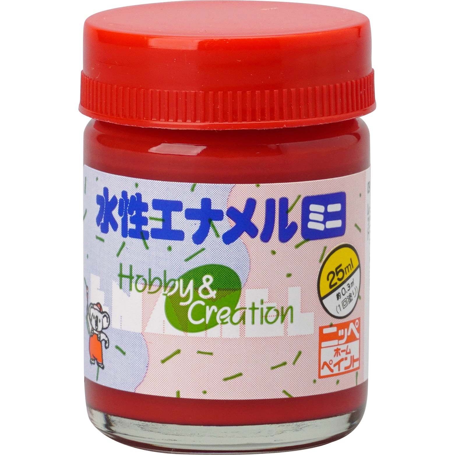 水性エナメルミニ ニッペホームプロダクツ さび止め レッド色 1缶(25mL