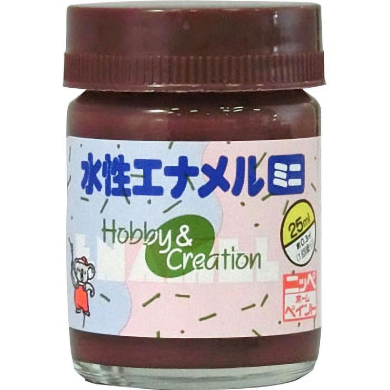 水性エナメルミニ ニッペホームプロダクツ さび止め チョコレート色 1