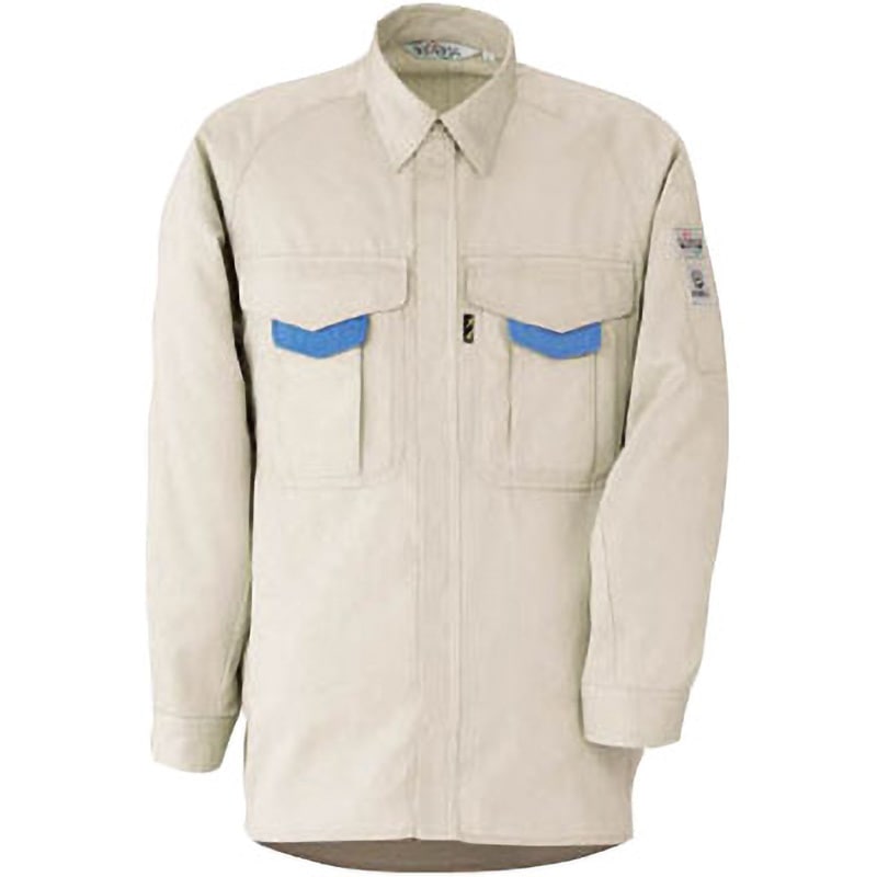 RCS2200UE3L 春夏 エコ帯電防止 長袖シャツ ミドリ安全 サイズ3L着丈82cm  RCS2200UE3L