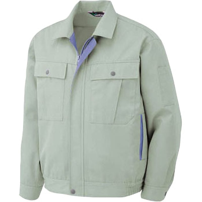 GS2566UE3L 春夏 男女ペア長袖ブルゾン ミドリ安全 ライトグリーン色 3L着丈70cm  GS2566UE3L