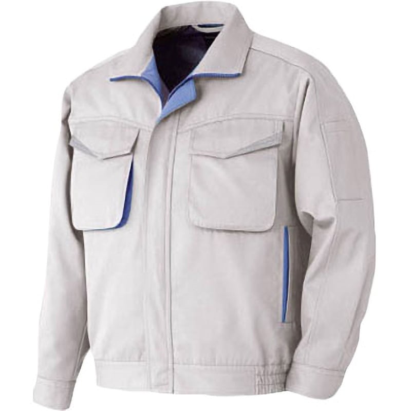 G481UE3L 帯電防止 男女ペアブルゾン ミドリ安全 シルバーグレー色 3L着丈70cm  G481UE3L