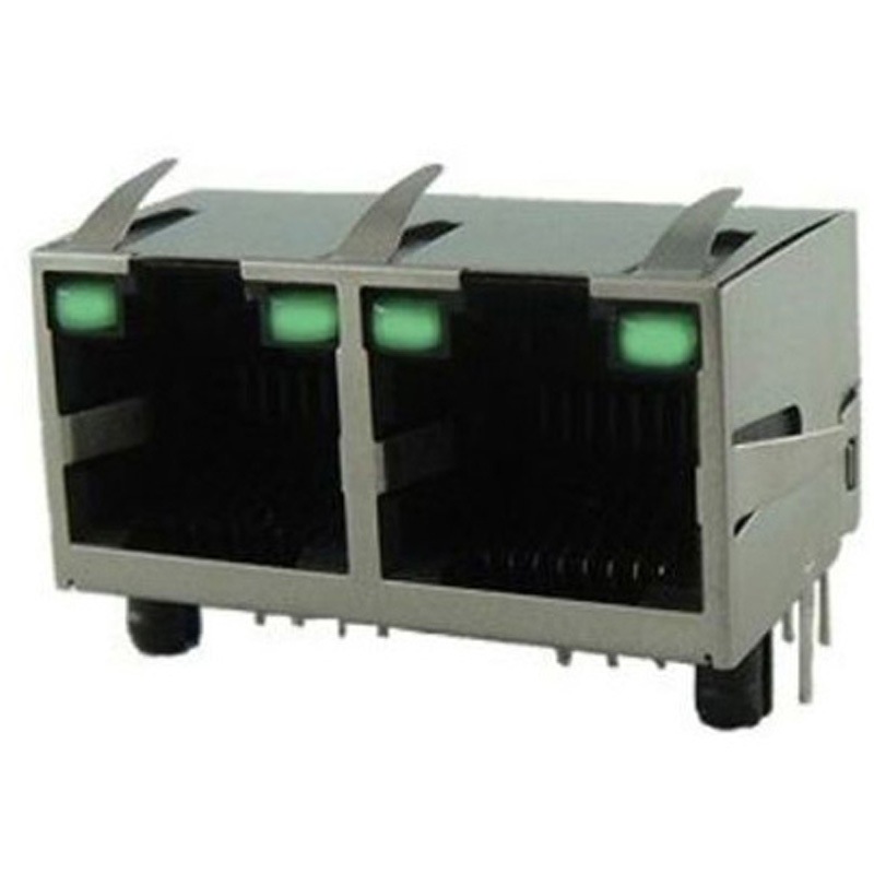 RJE392881410 RJ45 モジュラーコネクタ メス RJ45コネクタ PCBマウント 1セット 700個入 1セット(700個) AMPHENOL 【通販モノタロウ】