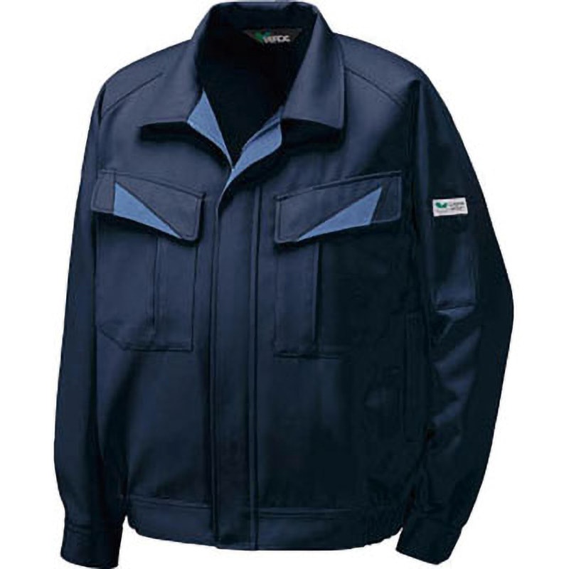 G627UE3L 帯電防止 裏綿 男女ペアブルゾン ミドリ安全 ネイビー色 3L着丈70cm  G627UE3L