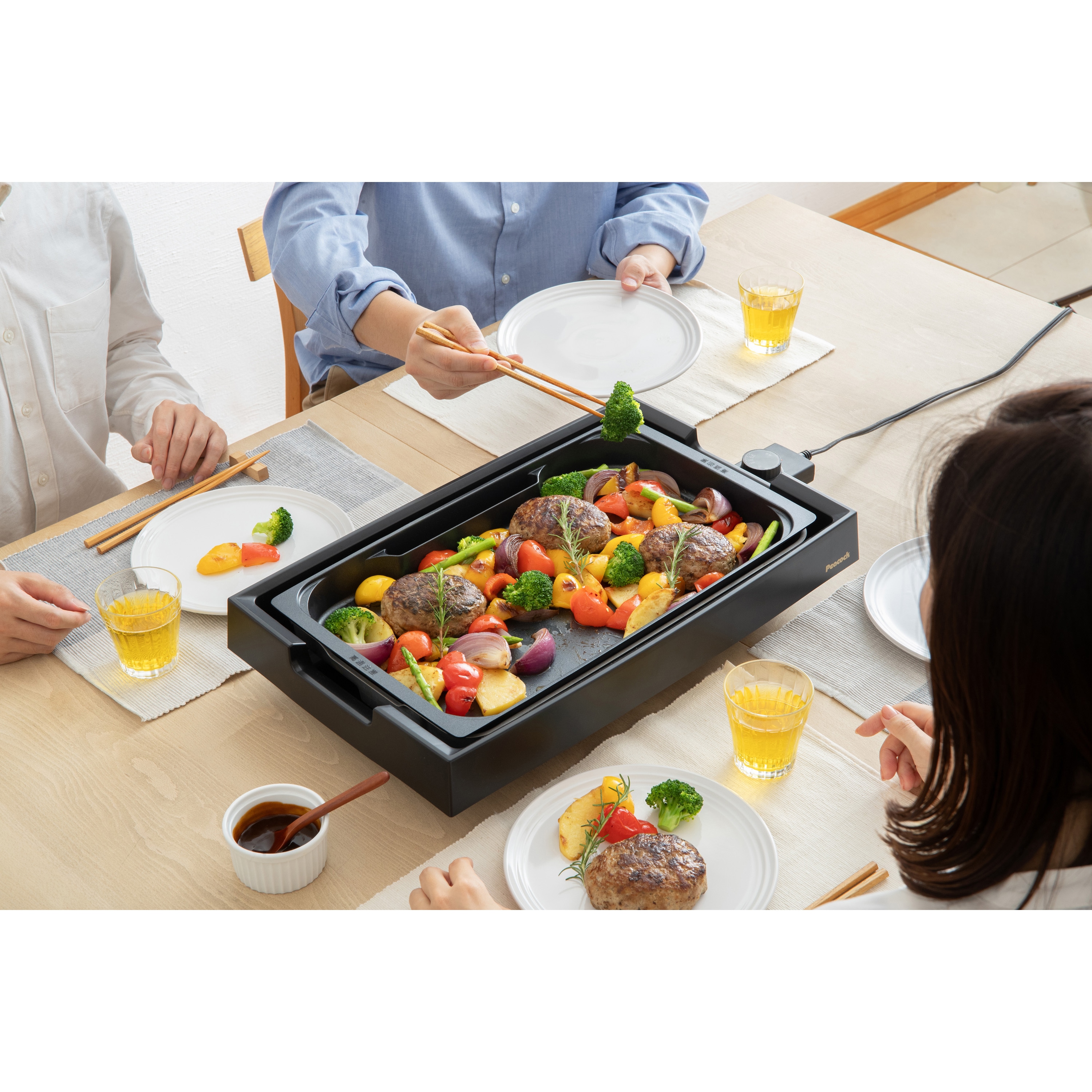 WKV-13B B DININGホットプレート 1台 ピーコック魔法瓶工業 【通販