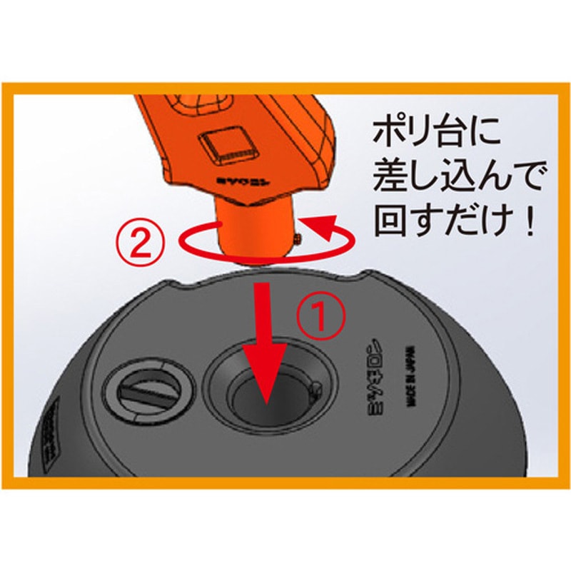 SF-105-C 標示スタンド スタスタンド+スタンドシール ミツギロン 高さ