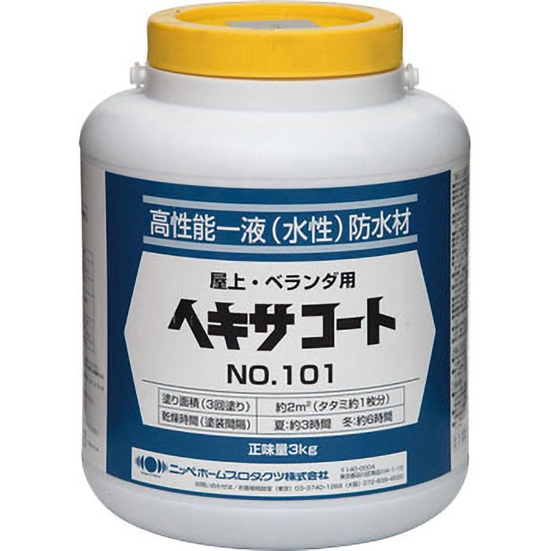 ヘキサコートNo.101 ニッペホームプロダクツ 水性 グレー色 1缶(3kg