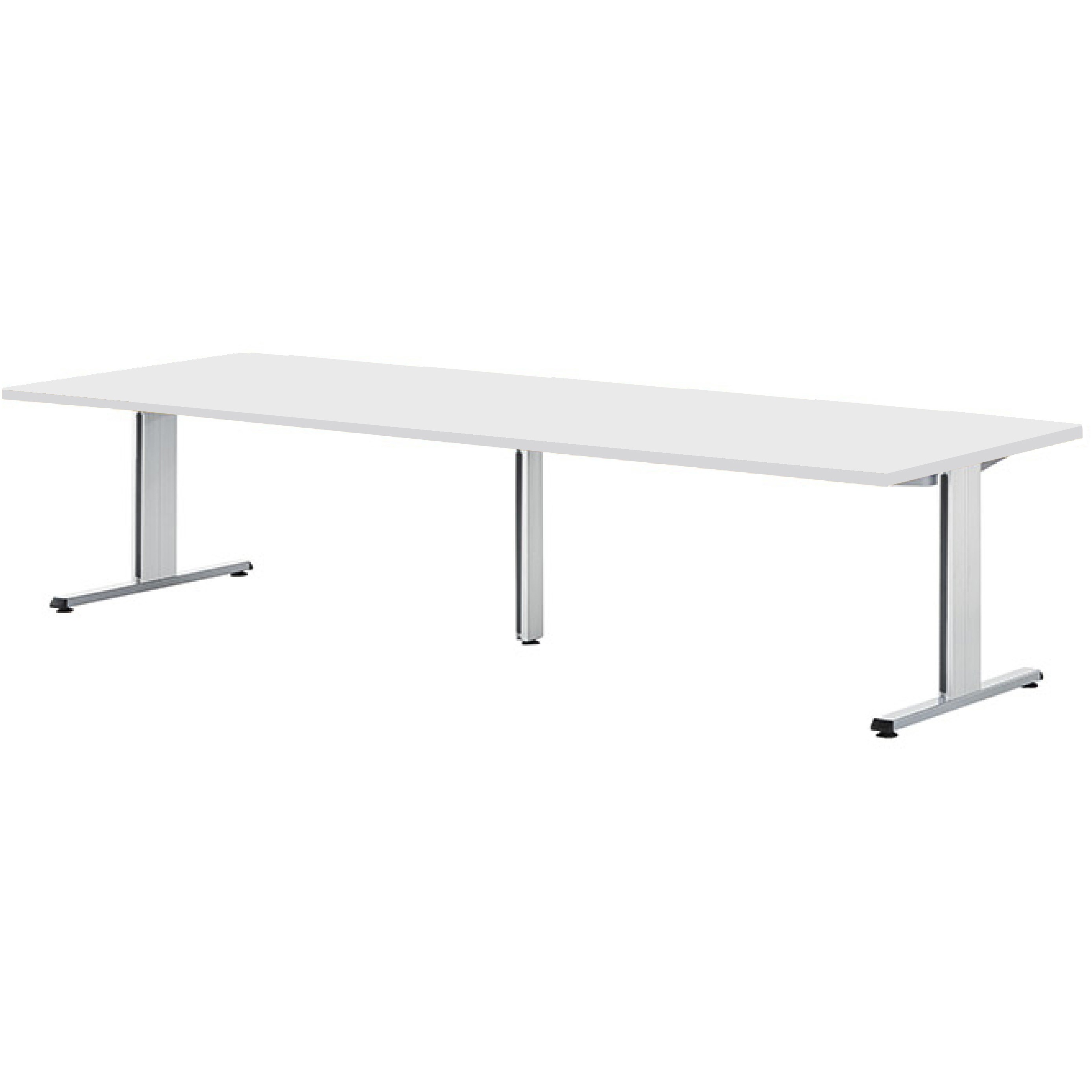 PRL-3212-OW ミーティングテーブル ニシキ工業 スタンダードタイプ 組立式 オフホワイト色 高さ720mm幅3200mm奥行1200mm  PRL-3212-OW