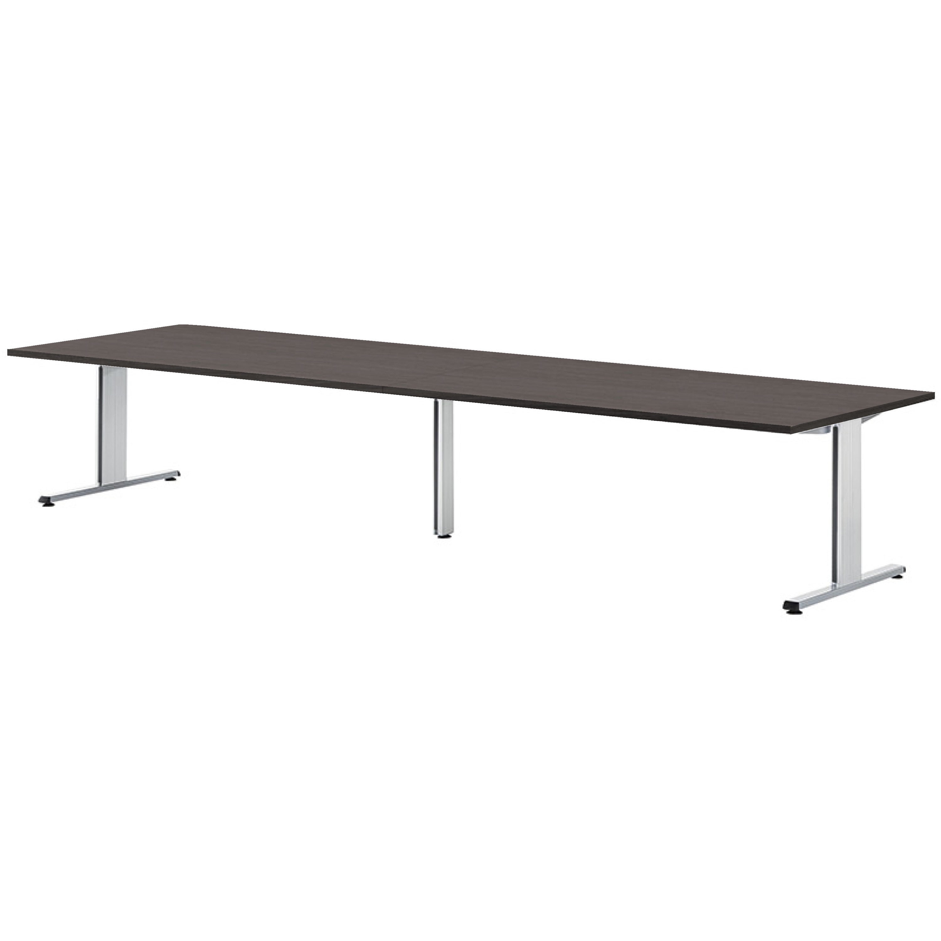 PRL-4012-DW ミーティングテーブル ニシキ工業 スタンダードタイプ 組立式 ダークウッド色 高さ720mm幅4000mm奥行1200mm  PRL-4012-DW 179,900円