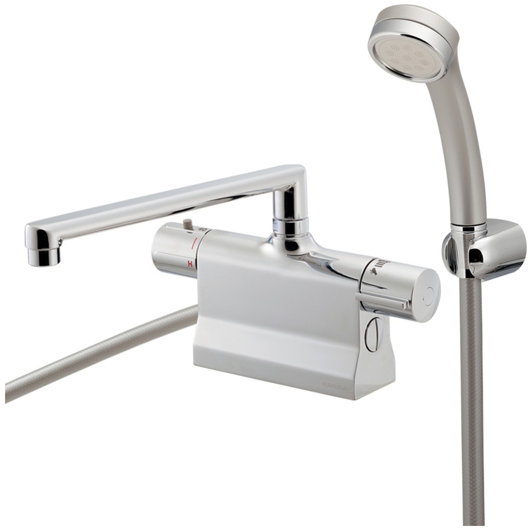 175-003 カクダイ シングルレバー混合栓 カクダイ サーモスタットシャワー混合栓 デッキタイプ 175-003