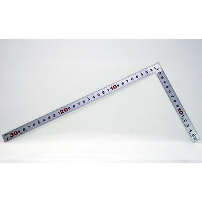 10297(校正証明:一般) 曲尺平ぴた シルバー シンワ測定 同厚 測定範囲30cm 目盛:表裏同目
