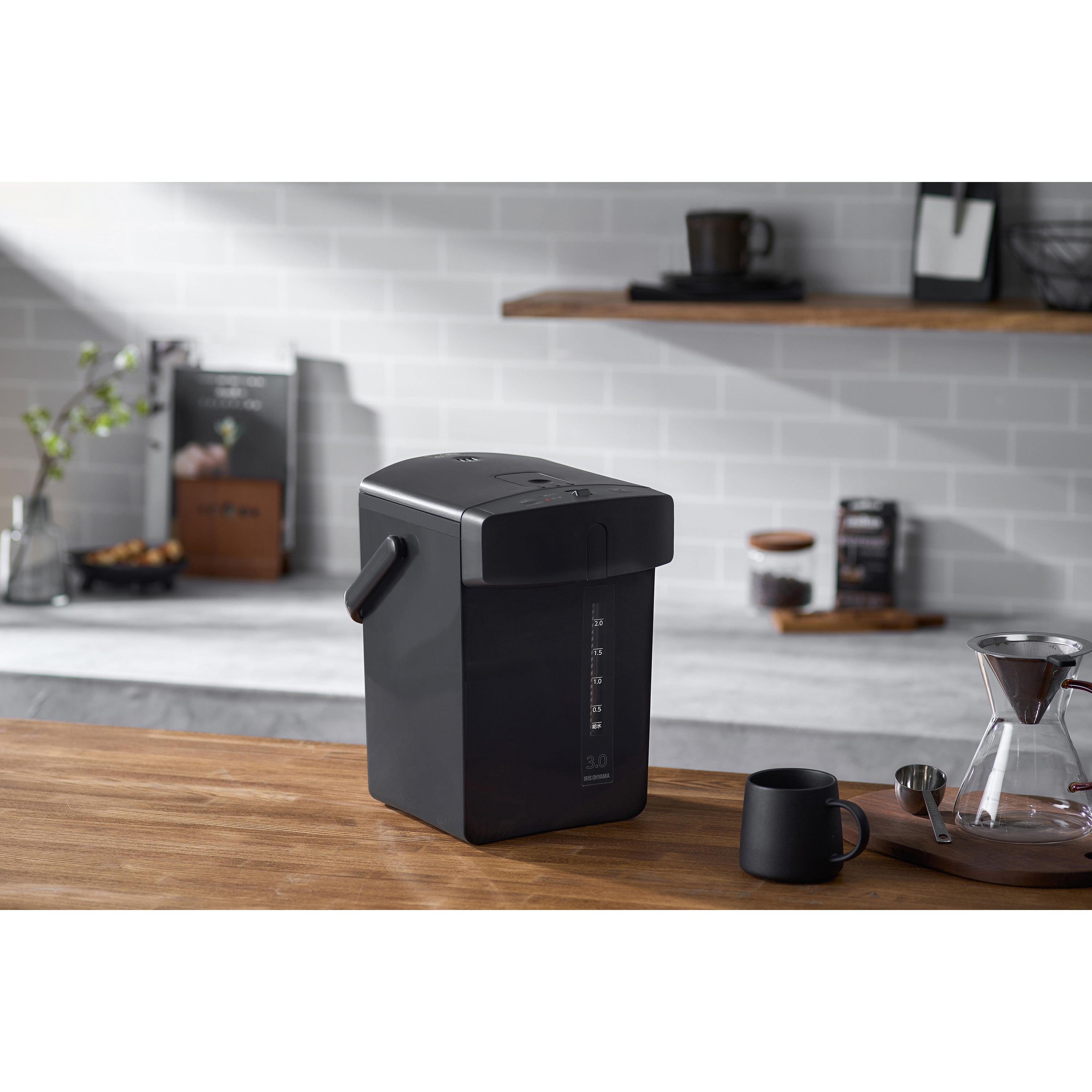 IMHD-230-B ジャーポット メカ式 アイリスオーヤマ ブラック色 容量3L