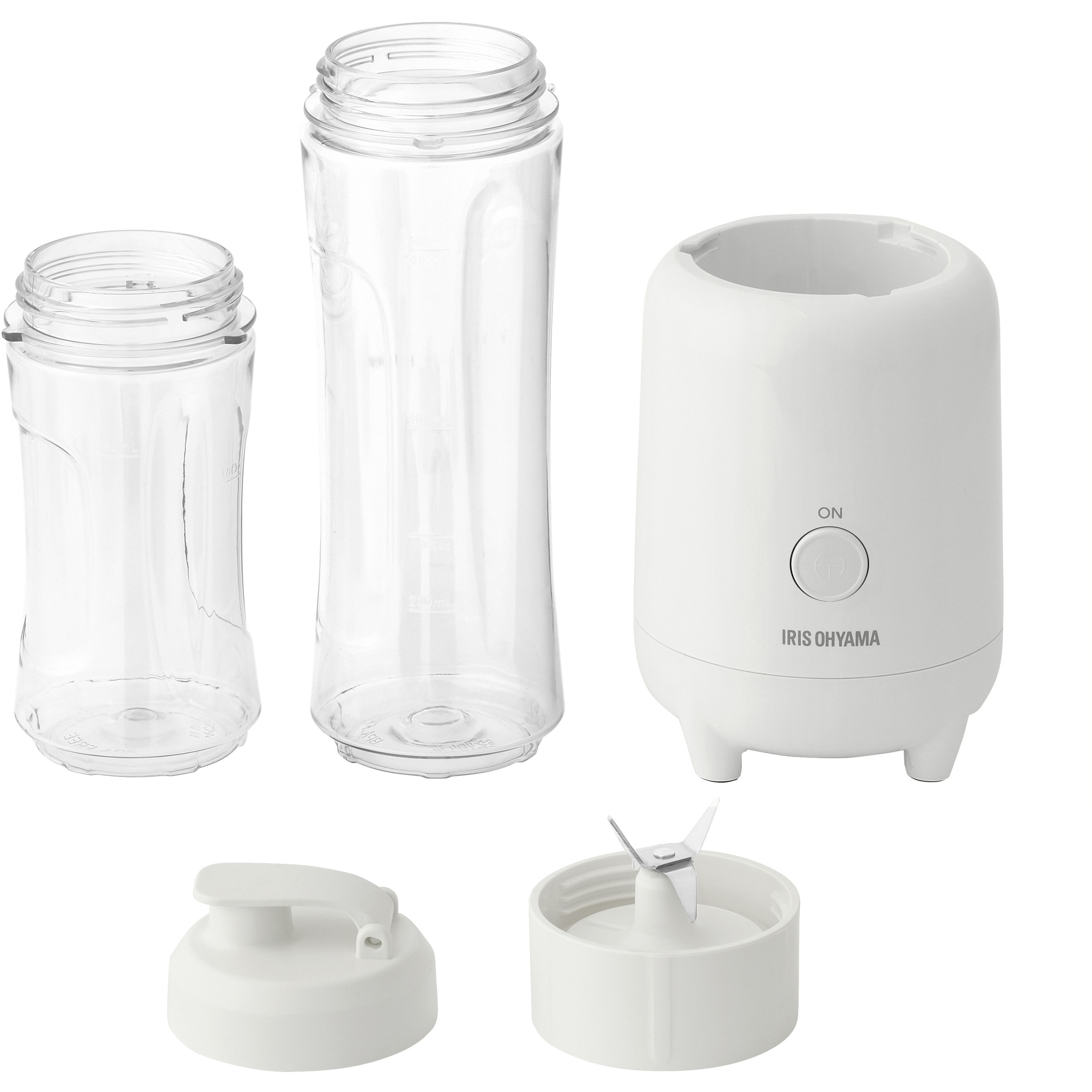 アイリスオーヤマ ボトルブレンダー 600ml ホワイト IBB-600 アイリスオーヤマ ボトルブレンダー ミキサー 600ml ホワイト
