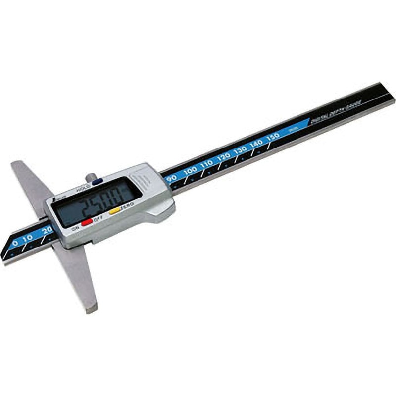 19306(校正証明:一般) デジタルデップスゲージ ホールド機能付 シンワ測定 測定範囲0.01～150mm