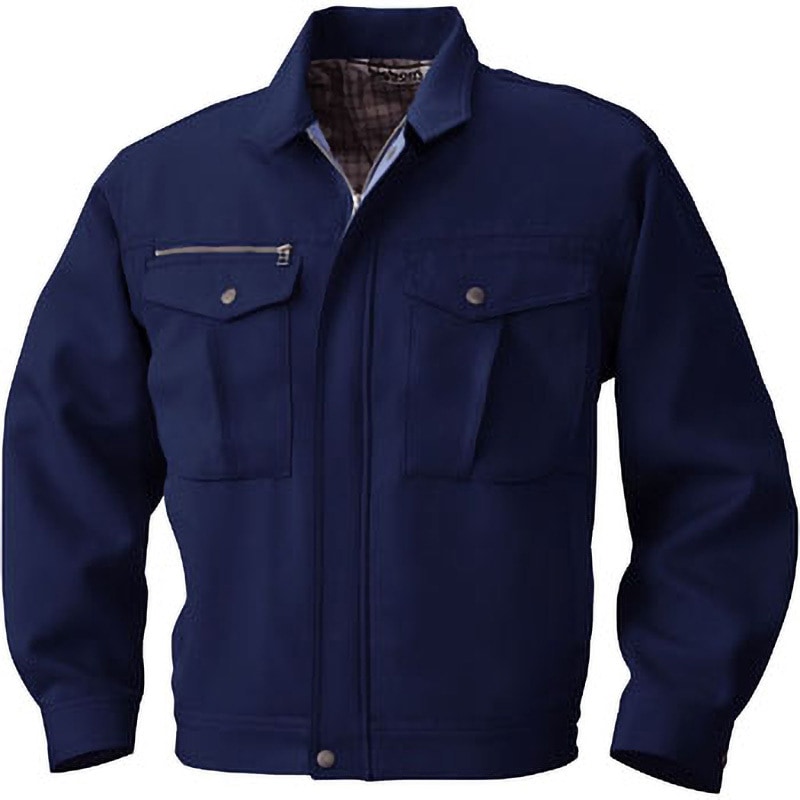 866 長袖ジャケット 866 bigborn(ビッグボーン) 混率ポリエステル90・綿10% ネイビー色 4L着丈69cm 4,973円