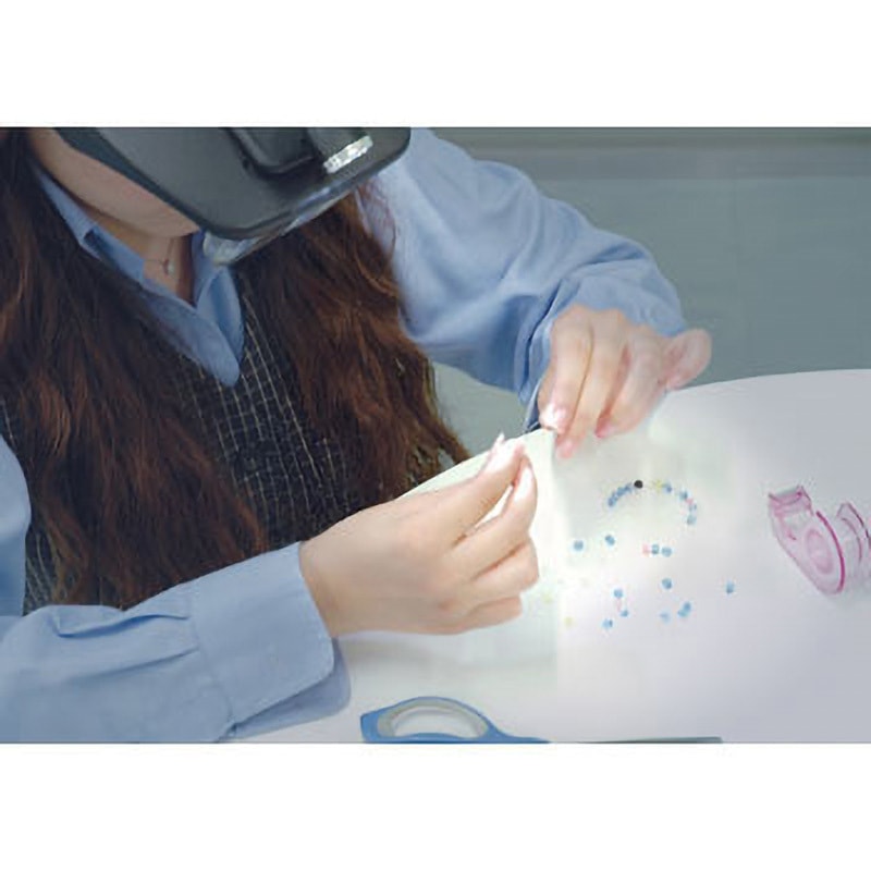 75737 双眼ヘッドルーペ シンワ測定 レンズサイズ103×49mm