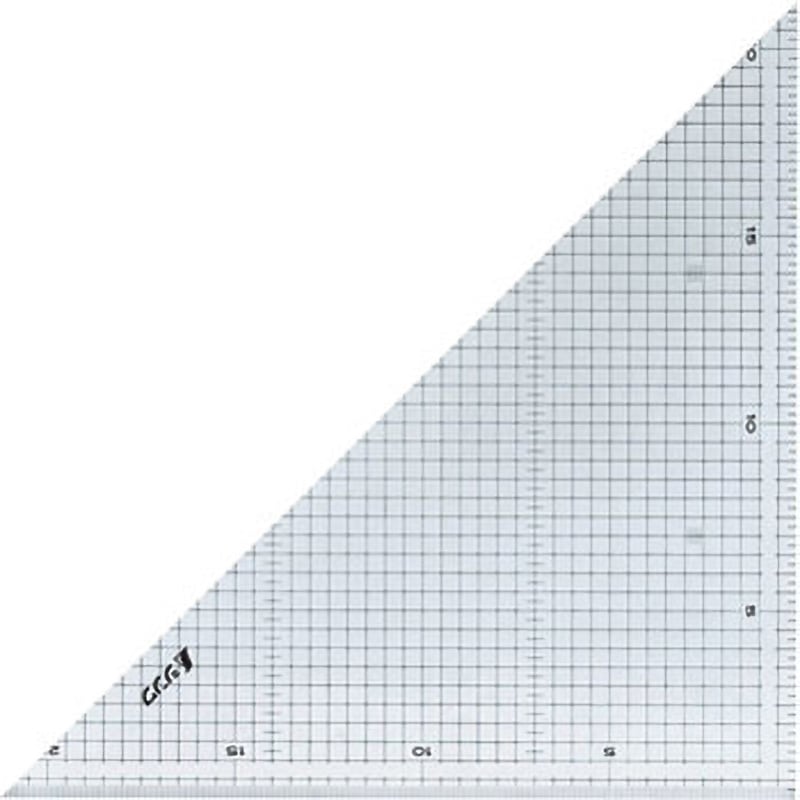 77062 三角定規 アクリル製 シンワ測定 30cm型規格 1組(2枚) - 【通販