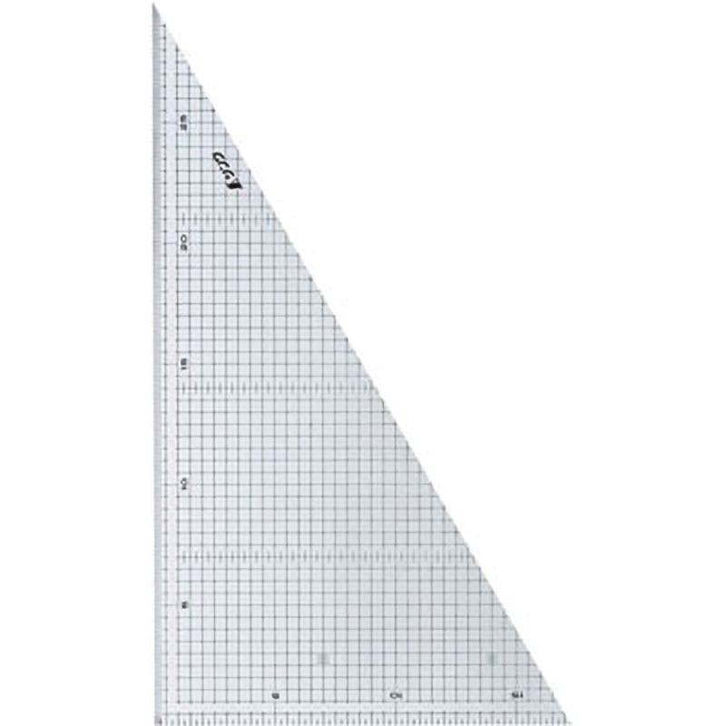 77062 三角定規 アクリル製 シンワ測定 30cm型規格 1組(2枚) - 【通販