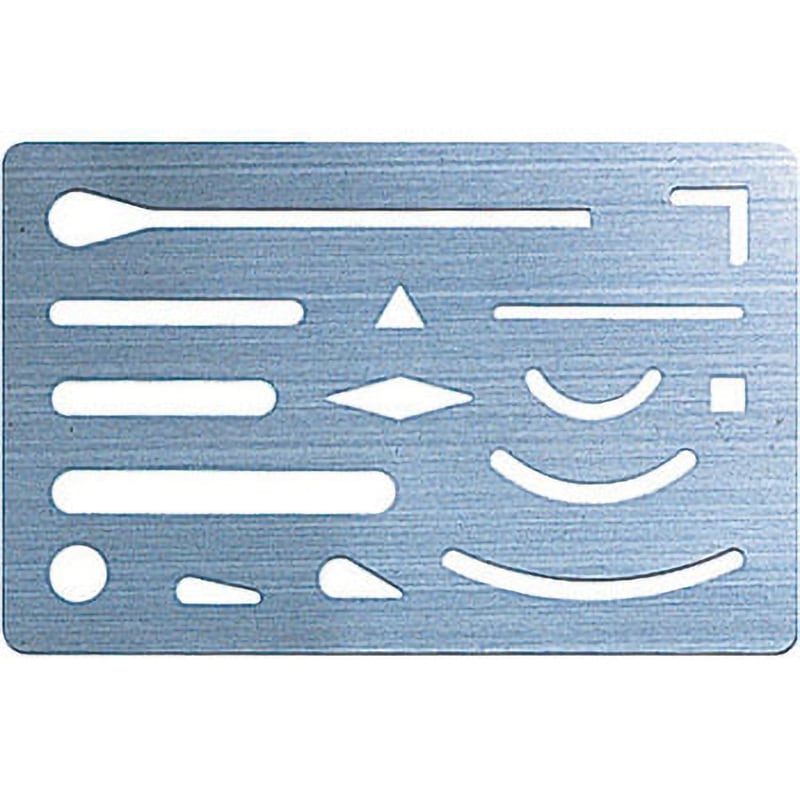 字消板 シンワ測定 製図テンプレート 【通販モノタロウ】