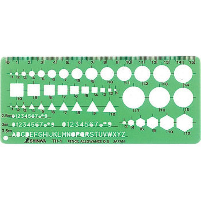 66021 テンプレート 一般総合 1枚 シンワ測定 【通販モノタロウ】