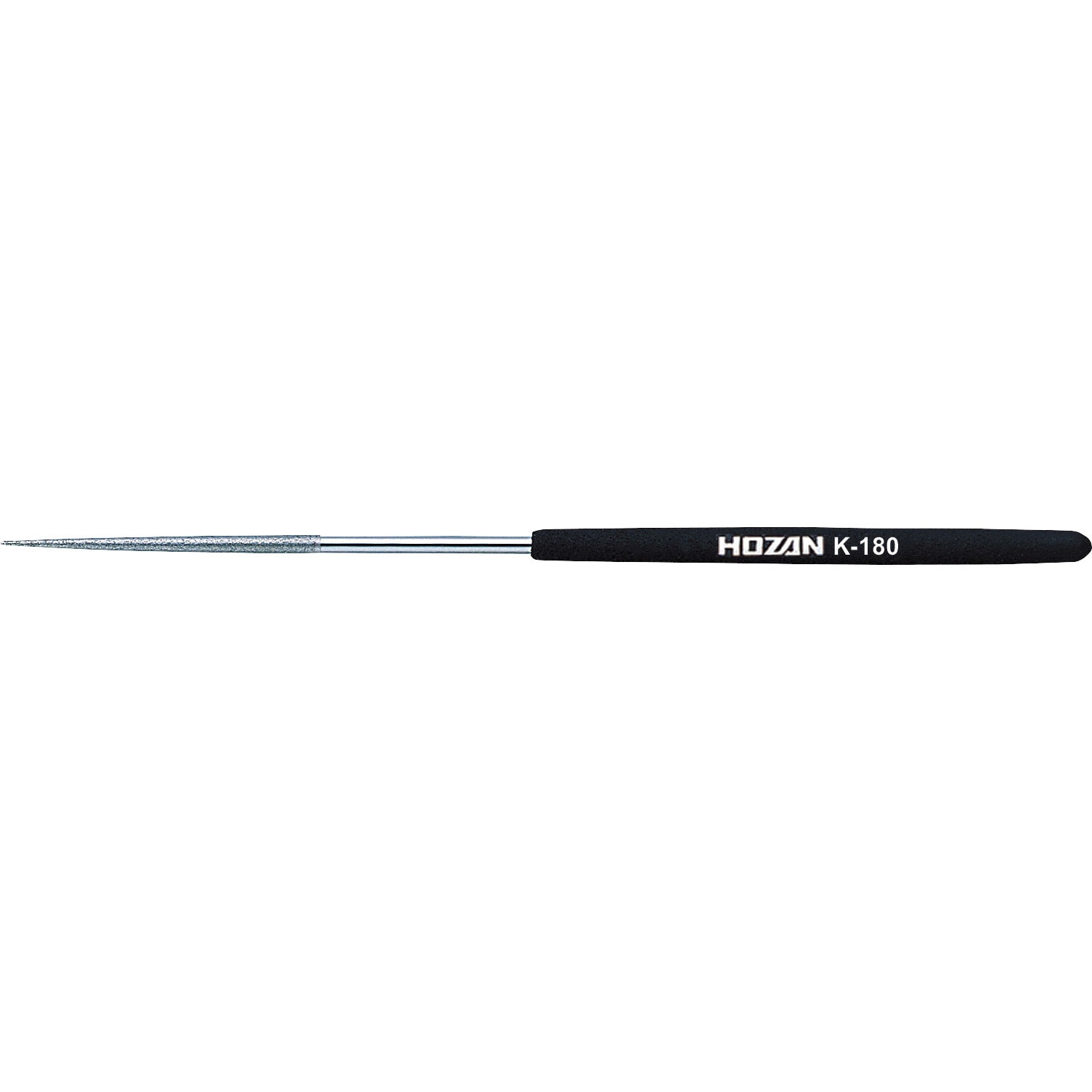 K-180 ダイヤモンドヤスリ ホーザン 粒度♯200 (断面)丸 質量8g 全長 